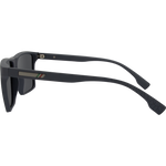 Theo Men's Polarised Rectangle Sunglasses - Grey Rubber Smoke